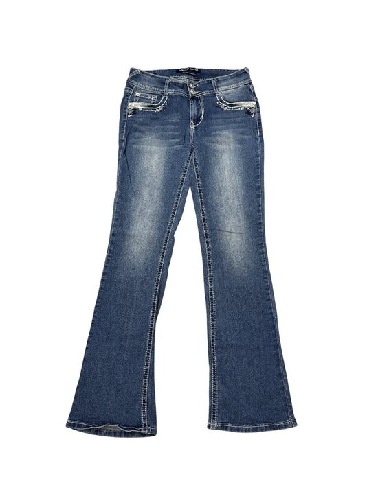 Wallflower Jeans Denim - Wallflower Bootcut Jeans Womens Size 5 Luscious Curvy Fit Blue Denim Mid Rise